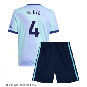 Arsenal Ben White #4 Kolmaspaita Lapsille 2024-25 Lyhythihainen (+ shortsit)